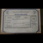 Sultanbeyli Evden Eve Nakliyat K3 Yetki Belgesi